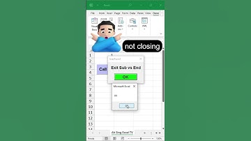 Difference between Exit Sub and End in Excel VBA