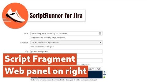 ScriptRunner for Jira - Webpanel on right side