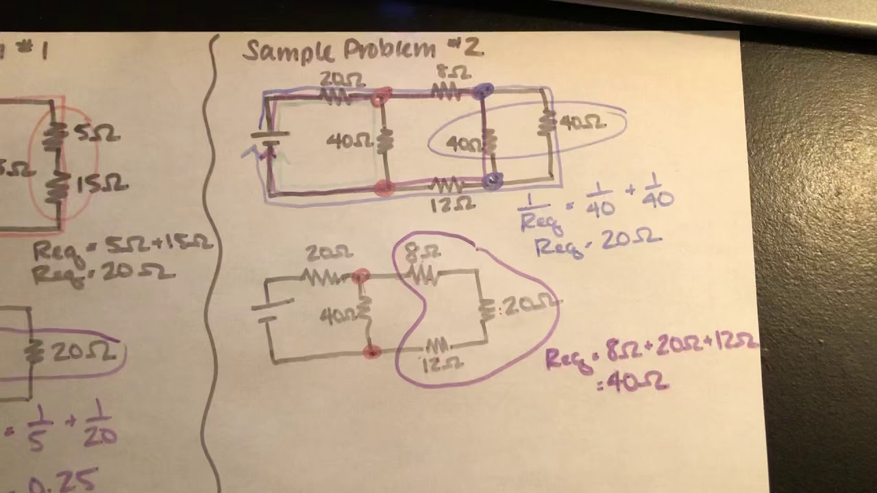Sample Equivalent Resistance Problem #2 - YouTube