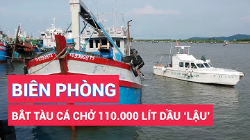 Biên phòng Bà Rịa - Vũng Tàu bắt tàu cá chở 110.000 lít dầu 