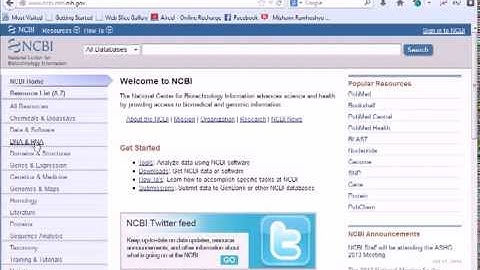 Bioinformatics Practical 1 database searching and retrival of sequence