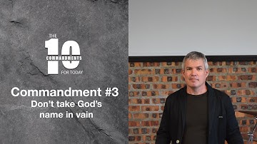 Commandment #3: Don’t take God’s name in vain (Exodus 20:7)