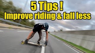 5 Tips to fall less and improve your electric skateboard riding