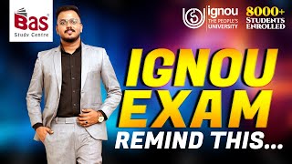 IGNOU EXAM REMIND THIS... | #ignou #onlinecourse #degree