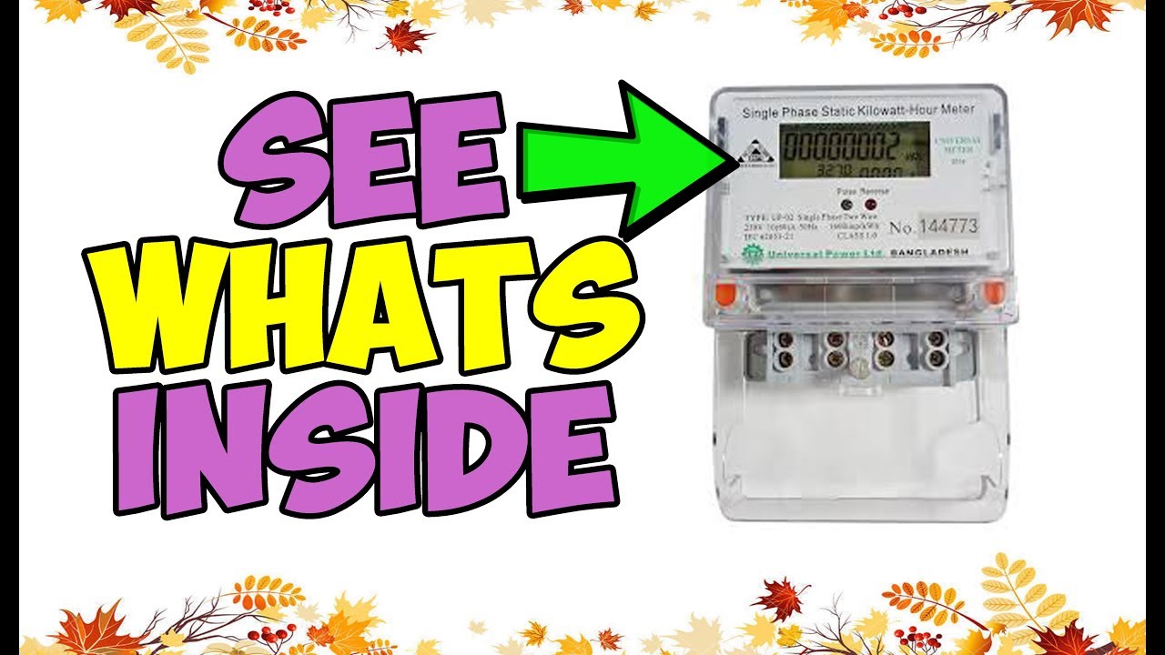 SEE WHAT'S INSIDE ELECTRIC METER YouTube