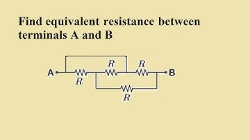 Find Equivalent resistance between terminals A and B