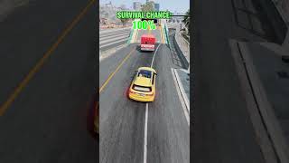Cars vs Instant Acceleration (0.00001% Survival) #83 #beamngdrive #beamngexperiments #gta