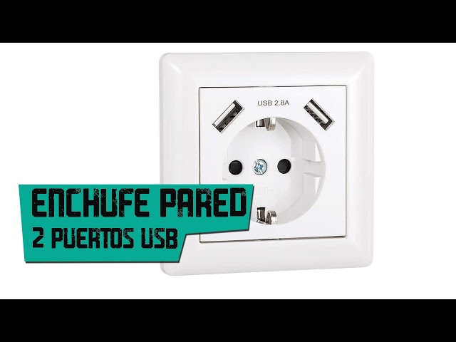 Instalar enchufe con 2 puertos usb 