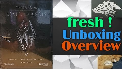 ⛰️ Unboxing & overview for core rules box set for the elder scrolls skyrim call to arms Mödiphiüs