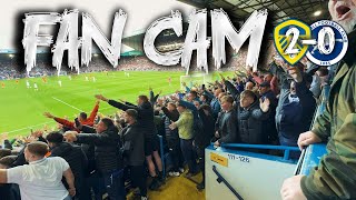 FAN CAM SCENES AS LEEDS GO TOP OF THE LEAGUE | LEEDS 2-0 MILLWALL