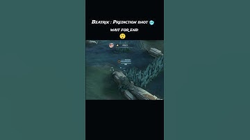 Beatrix  : Prediction shot 🥶 wait for end 😲😲 #mlbb #beatrix #shorts