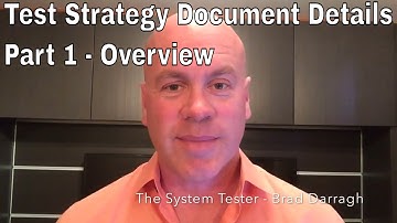Test Strategy Document Details Part 1 - Overview