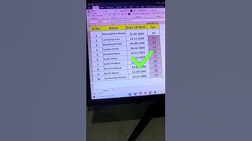 Calculate Age in excel | age calculation formula