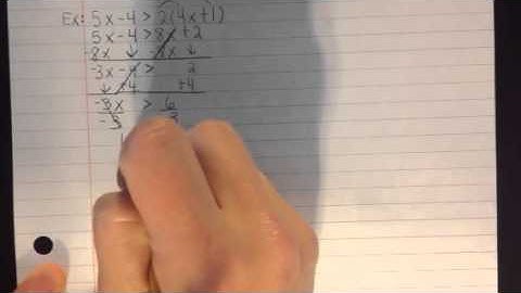 Solve Inequalities With Variables On Both Sides