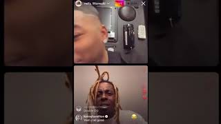 Lil Wayne First Time Using Instagram Live With Nelly. Hilarious