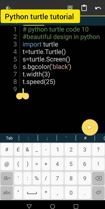 Python Turtle Code Beautiful Design Using Python.mp4 - YouTube image.