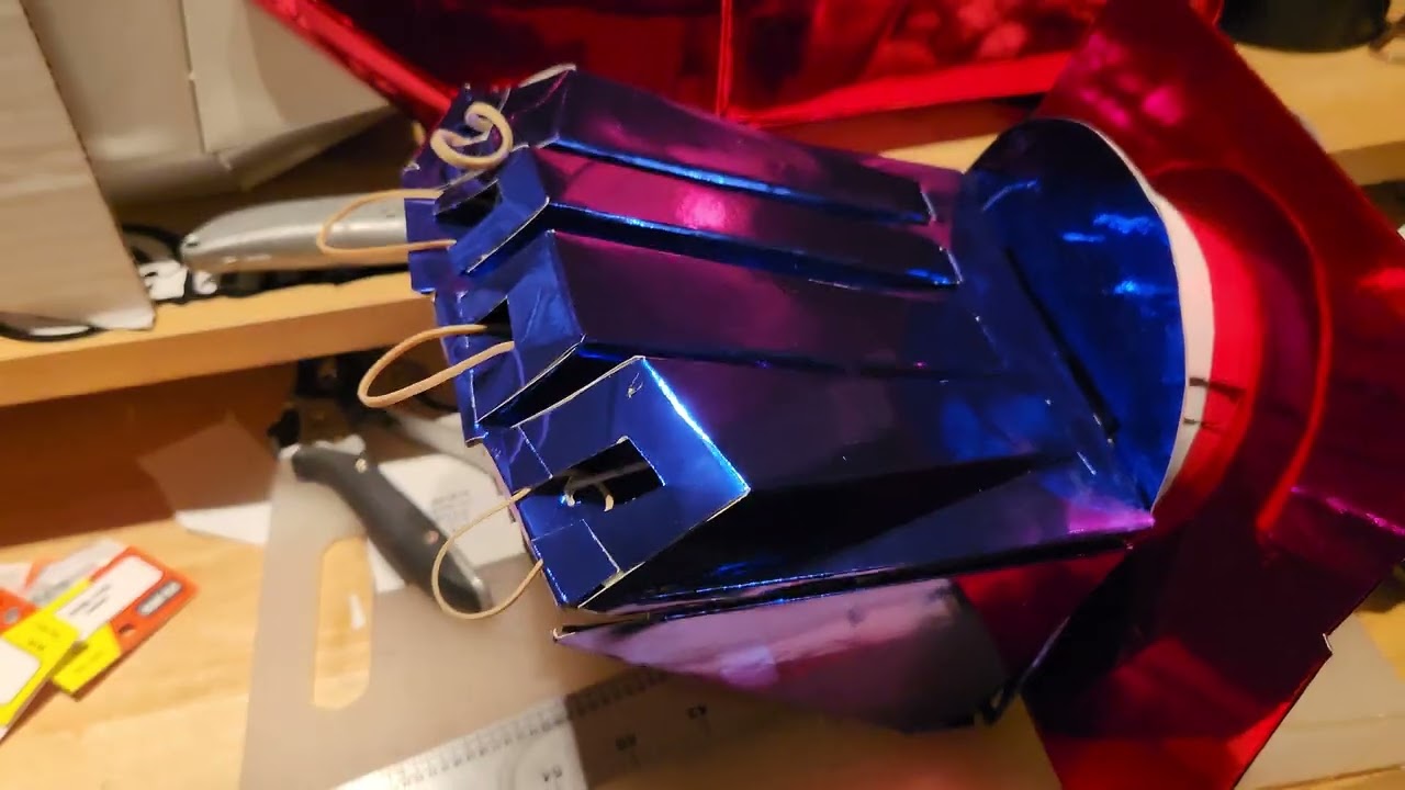 Part 2 of the left hand construction of Optimus Prime