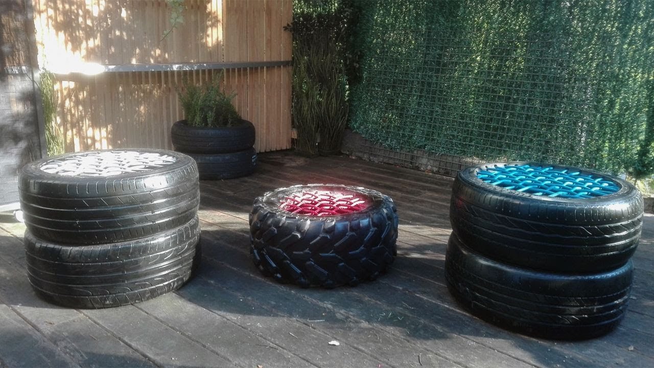 Cómo hacer un puff con un neumático - Programa completo - Bricomanía