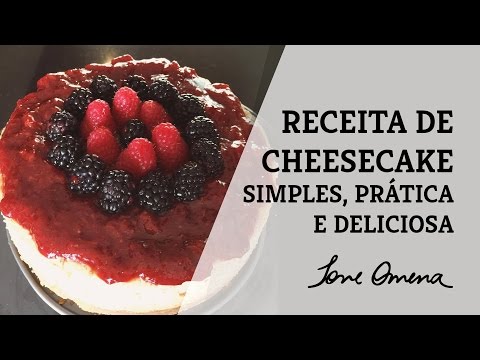 Vídeo: Uma Receita Simples E Deliciosa De Cheesecake Real
