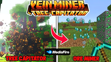 Quick Mining Mod for MCPE 1.21+ | Vein Miner + Tree Capitator Addon🌲⛏️