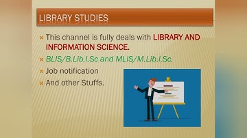 LIBRARY STUDIES CHANNEL-INTRO VIDEO