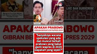 Download Lagu APAKAH PRABOWO GIBRAN BERSATU DI 2029? #politik #presiden #wapres #prabowo #gibran #jokowi MP3
