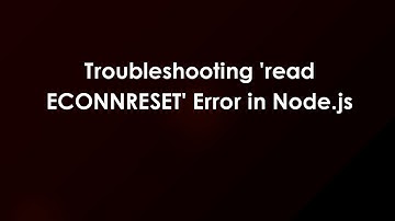 Troubleshooting 