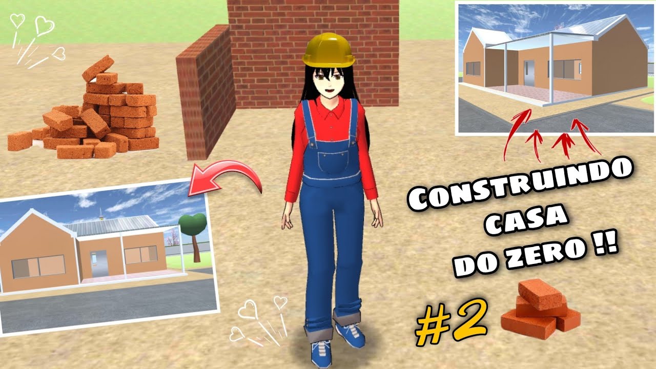 CONSTRUINDO CASA DO ZERO #2 TUTORIAL | Sakura School Simulator - YouTube