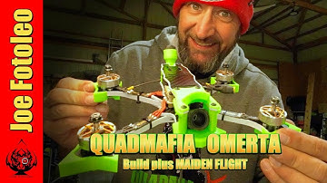 BUILD DAY!  QUADMAFIA OMERTA 5" FULL BUILD AND MAIDEN FLIGHT! #quadmafia #omerta #drone #dronebuild