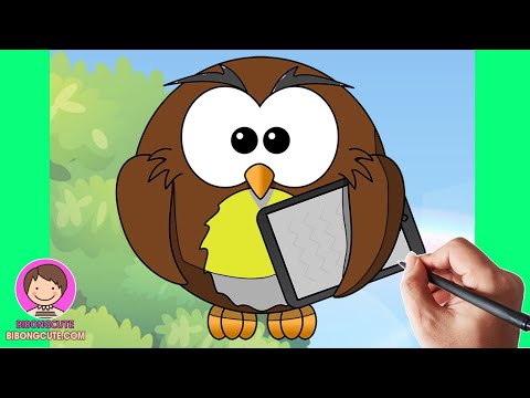 How To Draw An Owl – Draw A Realistic Owl Easy for Kids