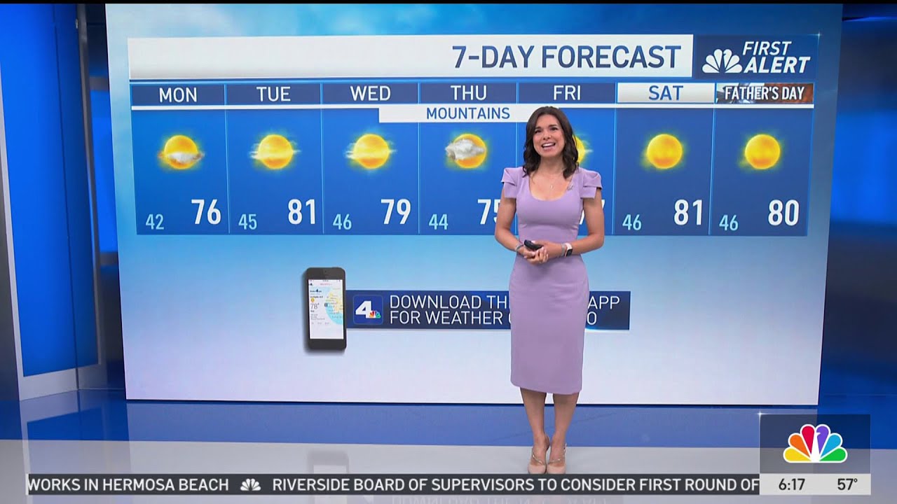 First Alert Forecast: Highs in the 70s for LA County - YouTube