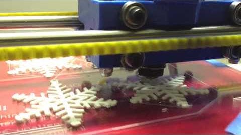 3D Printing 4 Snowflake Ornament