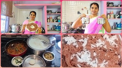 🙋🏻‍♀️குட்டீஸ் லஞ்சுக்கு/எண்ணெய் கத்திரிக்காய் தொக்கு/அவரைக்காய் பொரியல் /ராகி இடியாப்பம்🙂🙂