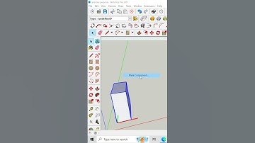 How to make Component in Sketchup #shorts #sketchup #3d #design #components