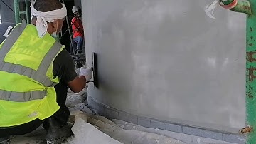 Circular column Plastering Building Construction