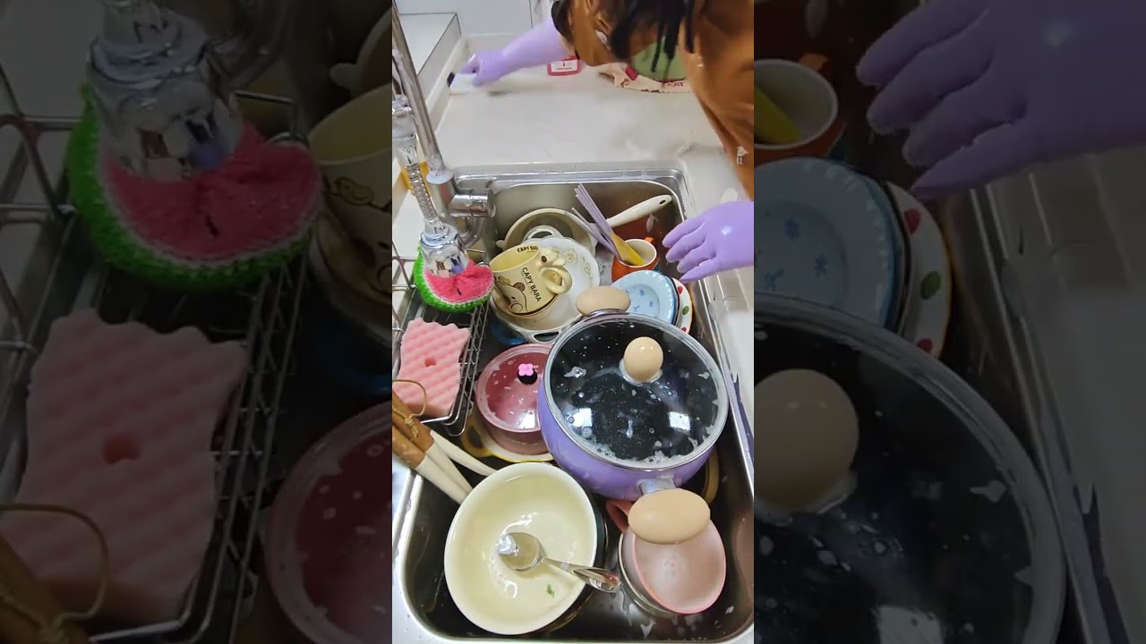 Title: The Ultimate Relaxation: The Peaceful Art of Dishwashing