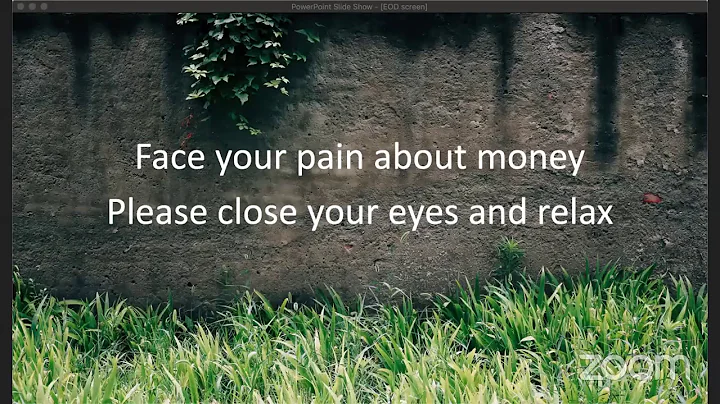 Face your pain about money