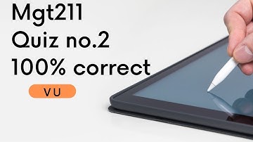 mgt211 quiz no 2./live attempt