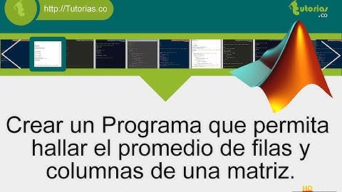 arrays – matLab (promedio filas columnas de una matriz)