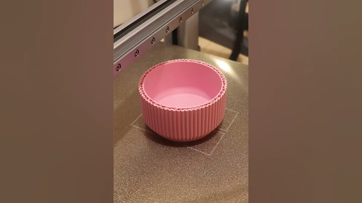 3D Print Timelapse: Ribbed Pen Holder (Ivory) 🖊️✨ (Bambu Lab P2S/A1 Combo)