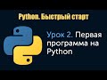 Урок 2. Python. Быстрый старт. Первая программа на Python