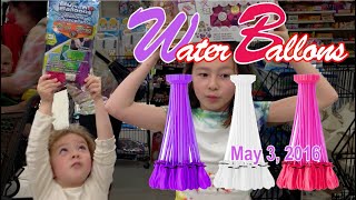 Water Balloons  May 3, 2016