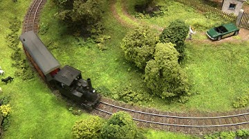 HOn3 Model Railroad Layout with Steam Locomotives and Diesel Locomotives