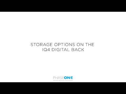 Support | Storage options on the IQ4 Digital Back | Phase One