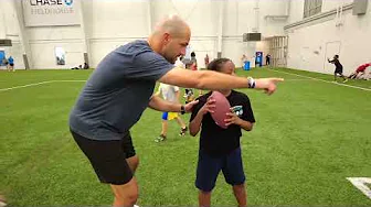 O'NEIL, REEDER, SAVAGE VS. 300 KIDS ANNUAL FOOTBALL CAMP! thumbnail