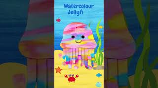 Watercolour Jellyfish #Shorts