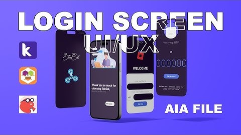 Kodular Login screen || aia file #kodular #ui #ux #uiux #appdesign #entrepreneur #makemoneyonline