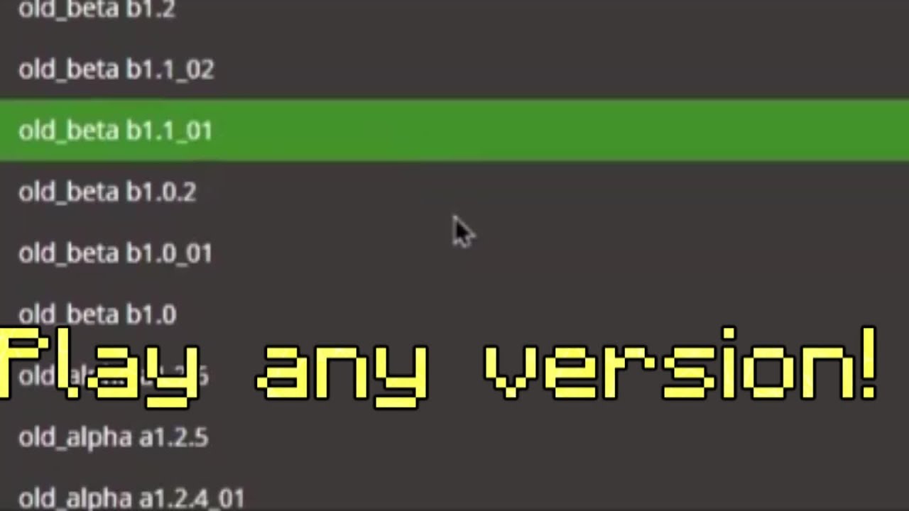 How to ACTUALLY play old versions of Minecraft through the launcher!