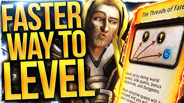 The FASTEST Way To Level in Shadowlands | Threads of Fate 