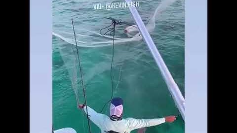 Black Pearl Cast Nets Throwing Slow Motion by Capt. Davey Jones